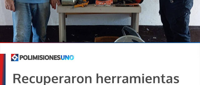 Recuperaron herramientas robadas y detuvieron a un joven durante un patrullaje preventivo